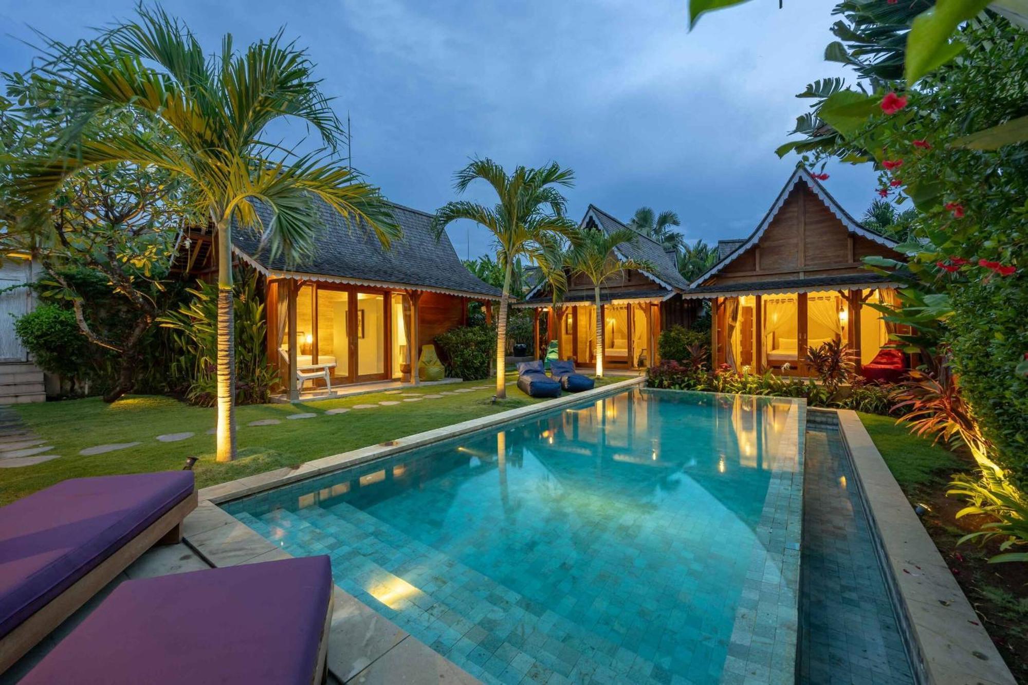 Villa Du Bah - Family Gateway 3Br Villa 12Min To Beach With Private Pool And Parking Керобокан Екстер'єр фото