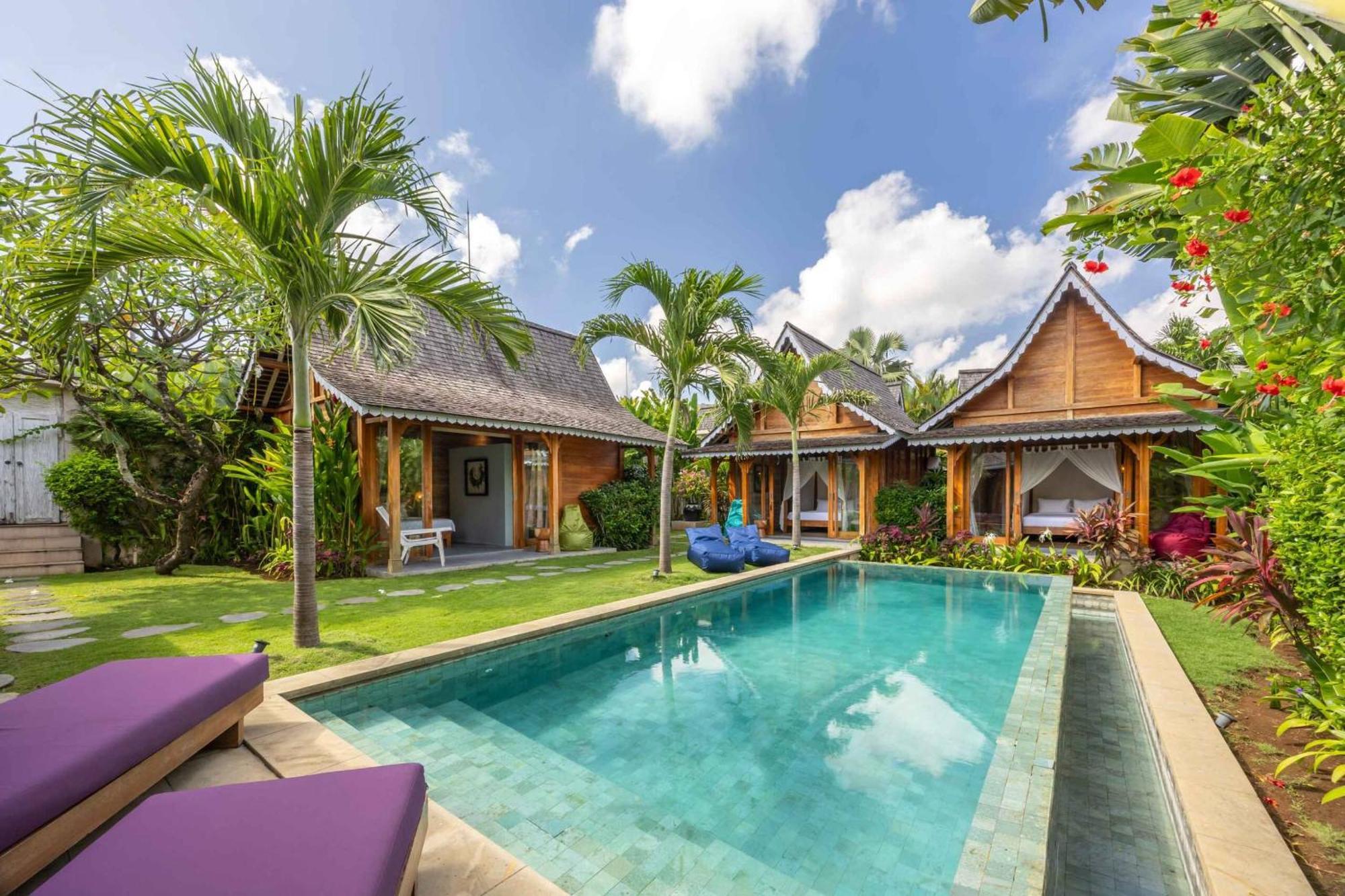 Villa Du Bah - Family Gateway 3Br Villa 12Min To Beach With Private Pool And Parking Керобокан Екстер'єр фото