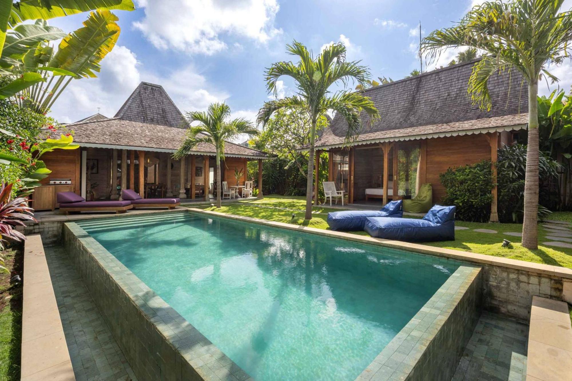 Villa Du Bah - Family Gateway 3Br Villa 12Min To Beach With Private Pool And Parking Керобокан Екстер'єр фото