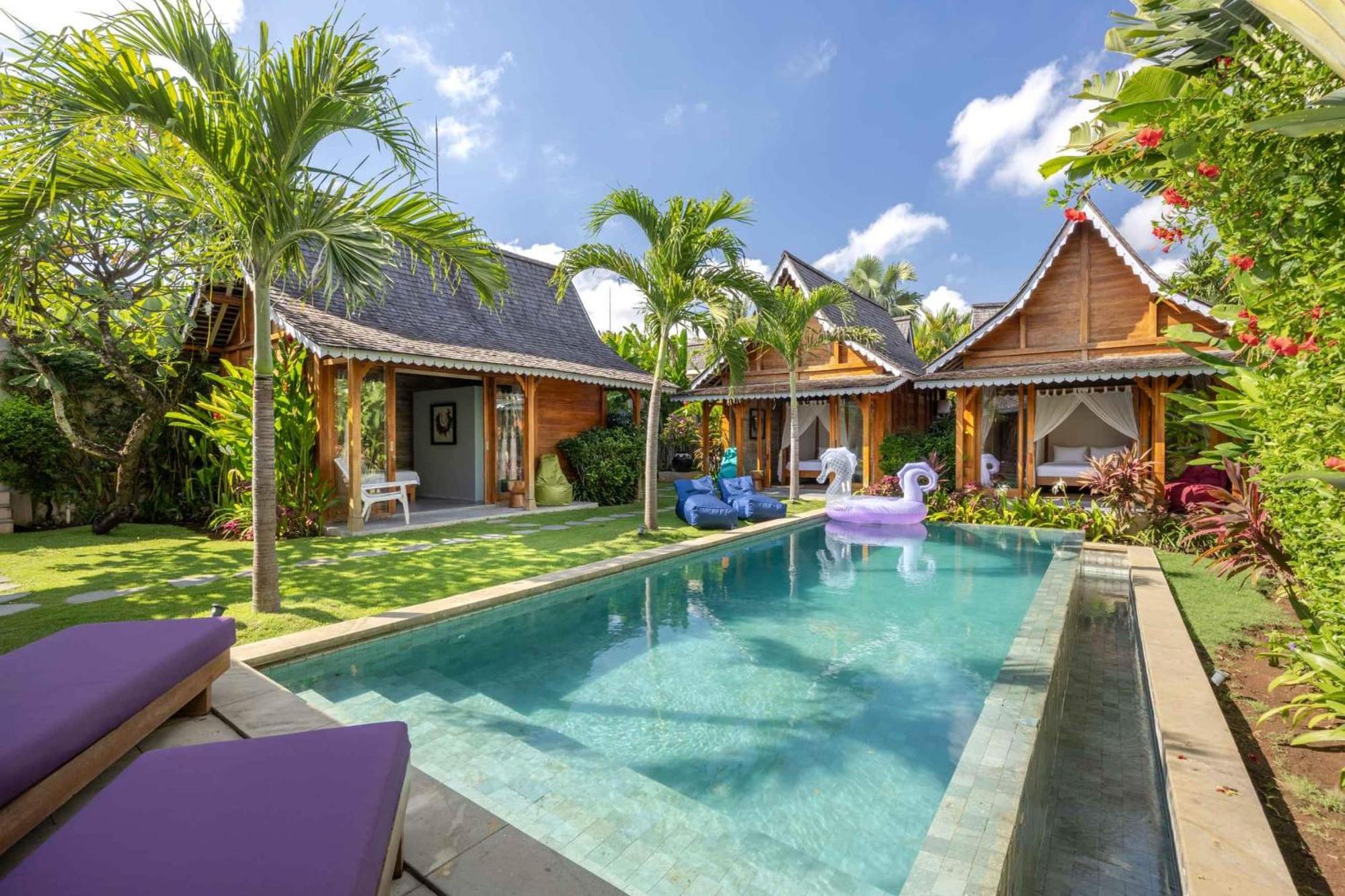 Villa Du Bah - Family Gateway 3Br Villa 12Min To Beach With Private Pool And Parking Керобокан Екстер'єр фото
