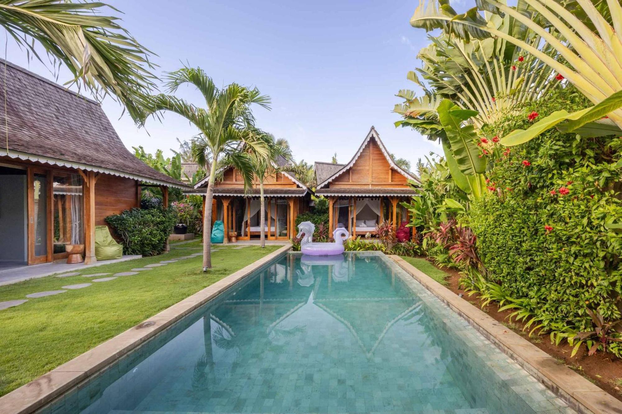 Villa Du Bah - Family Gateway 3Br Villa 12Min To Beach With Private Pool And Parking Керобокан Екстер'єр фото