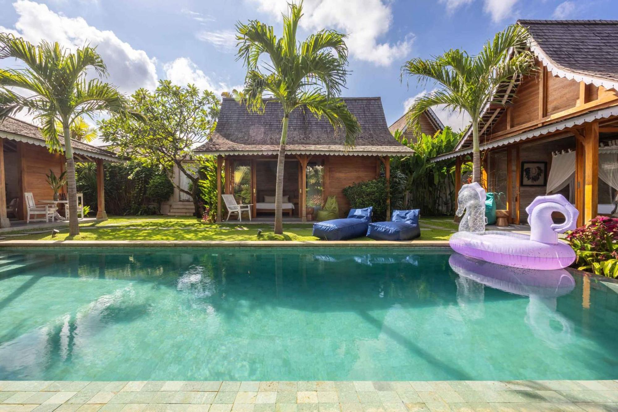 Villa Du Bah - Family Gateway 3Br Villa 12Min To Beach With Private Pool And Parking Керобокан Екстер'єр фото