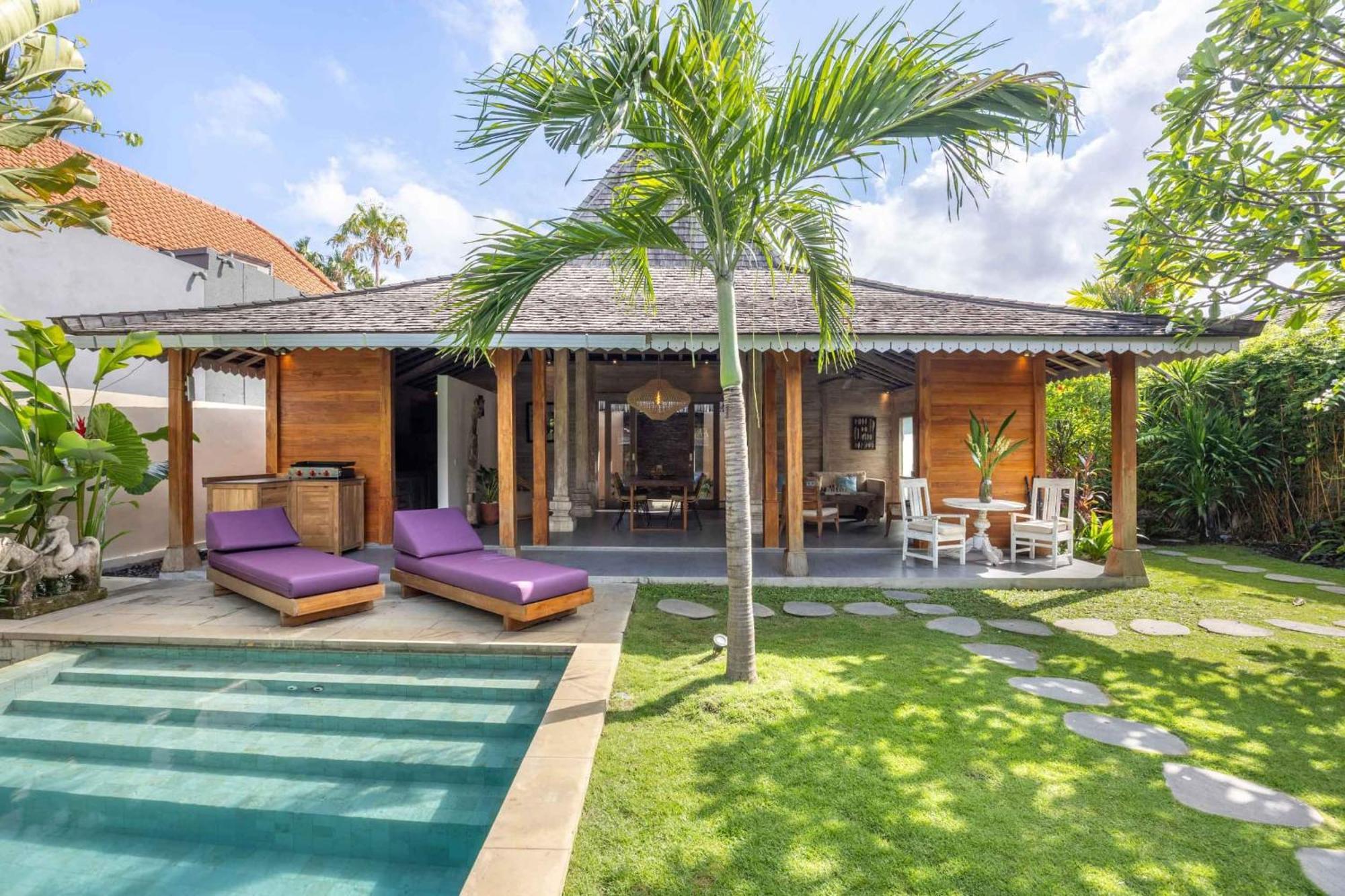 Villa Du Bah - Family Gateway 3Br Villa 12Min To Beach With Private Pool And Parking Керобокан Екстер'єр фото