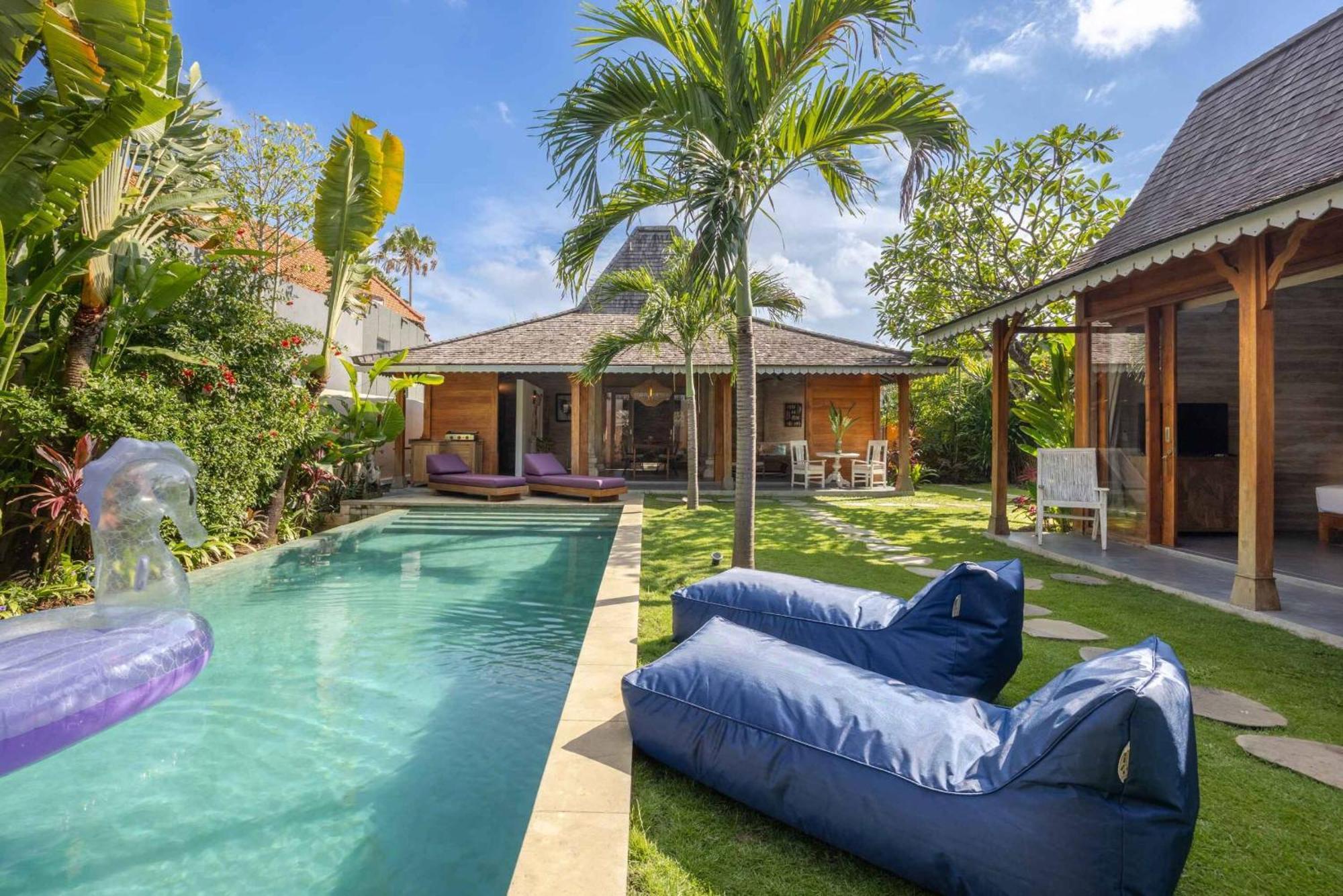 Villa Du Bah - Family Gateway 3Br Villa 12Min To Beach With Private Pool And Parking Керобокан Екстер'єр фото